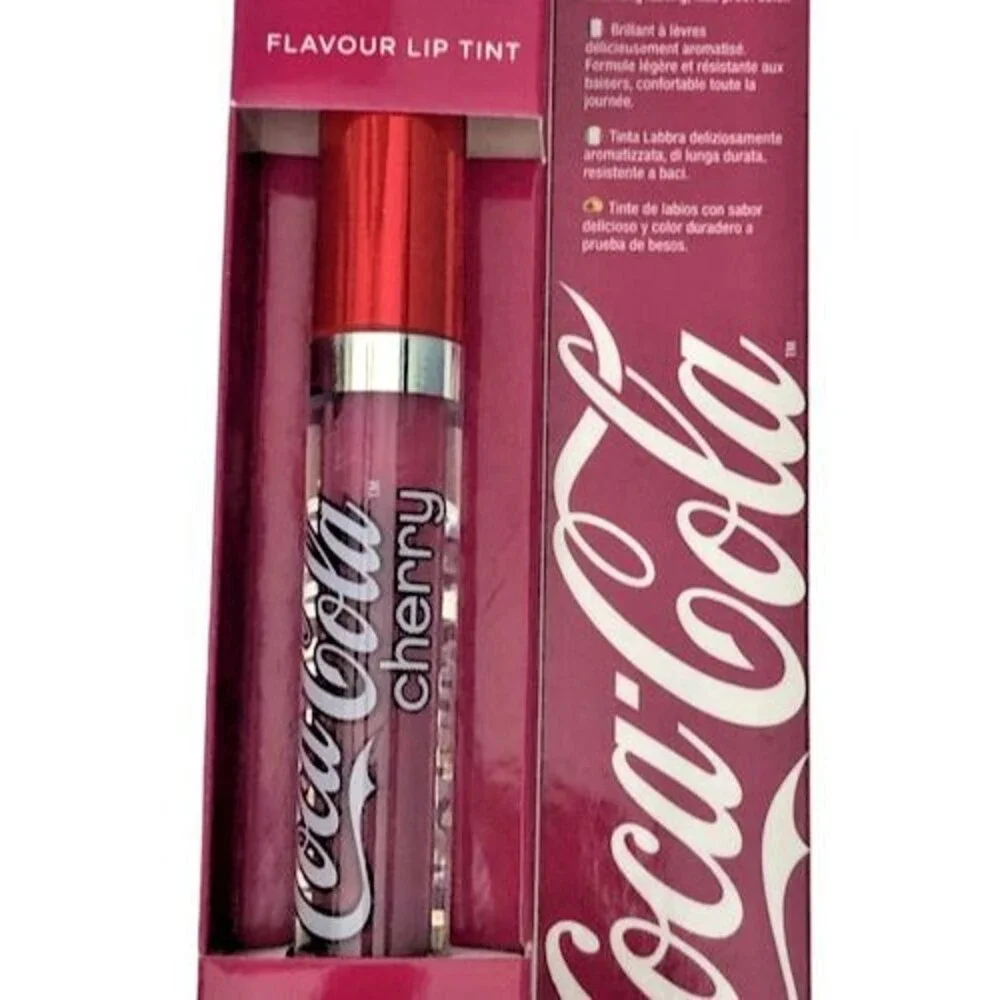 Lip Smacker Kiss Proof Cherry Coca-Cola Flavor Lip Tint Gloss 3.5 mL .12 fl oz